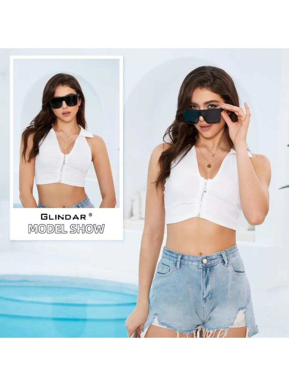 Trendy Oversized Polarized Sunglasses for Men & Women | Flat Top Shield Design